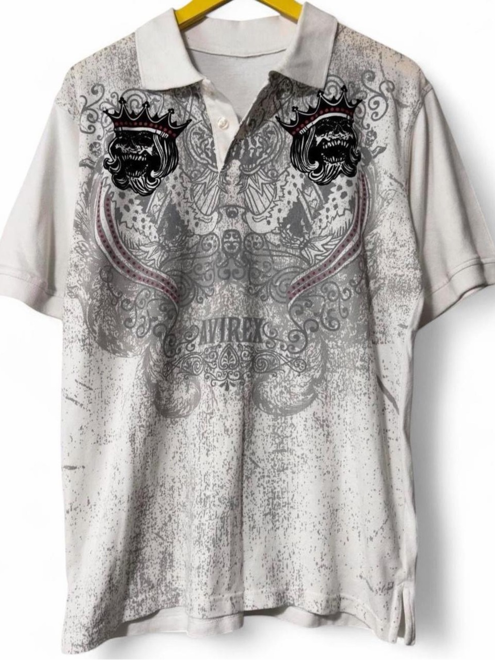 Avirex Y2K Polo Goth Style Size Large / No Tags 23x28